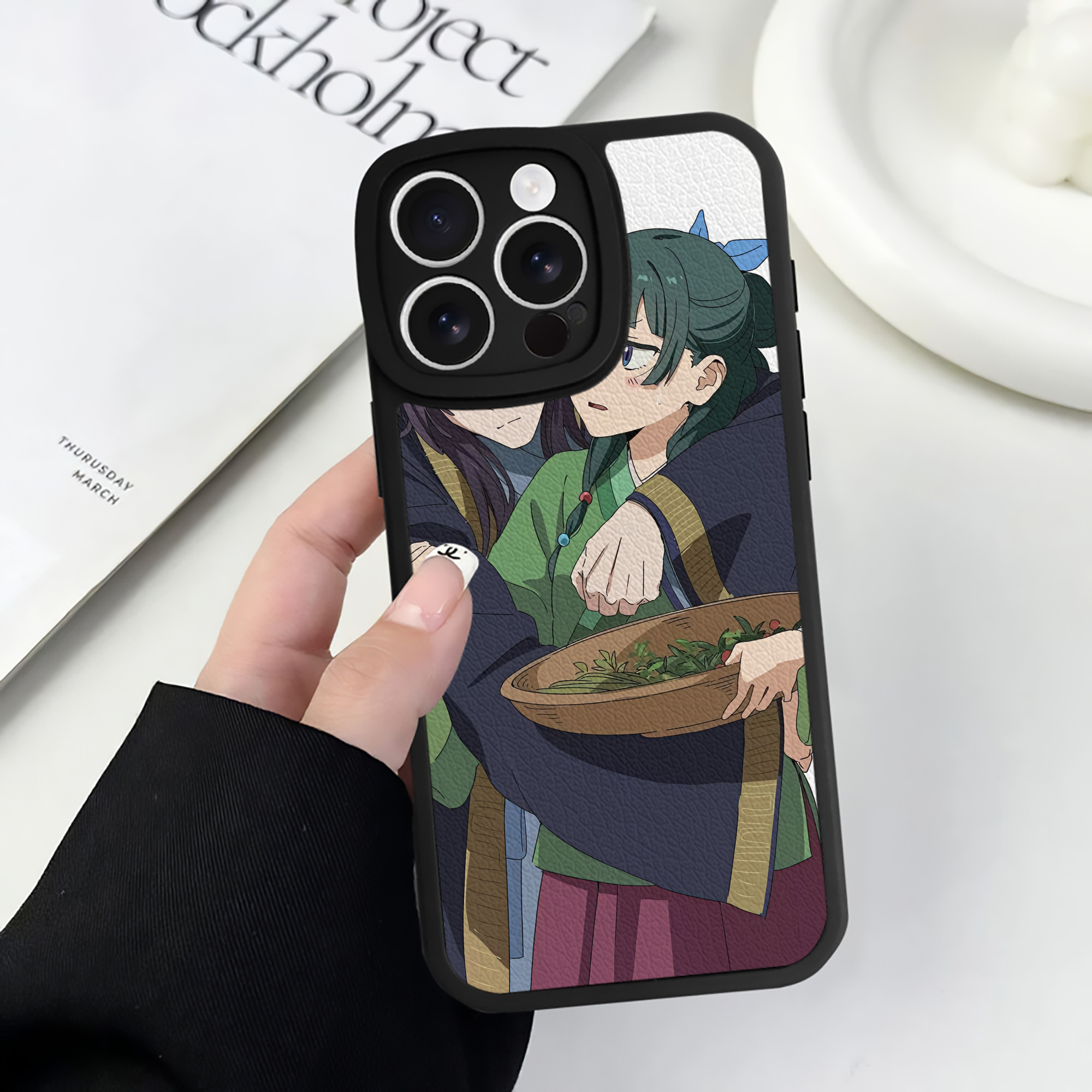 薬屋のひとりごと The Apothecary Diaries 【iPhone 16シリーズ対応】シリコンスマホケース（レザー調） 材質：シリコン